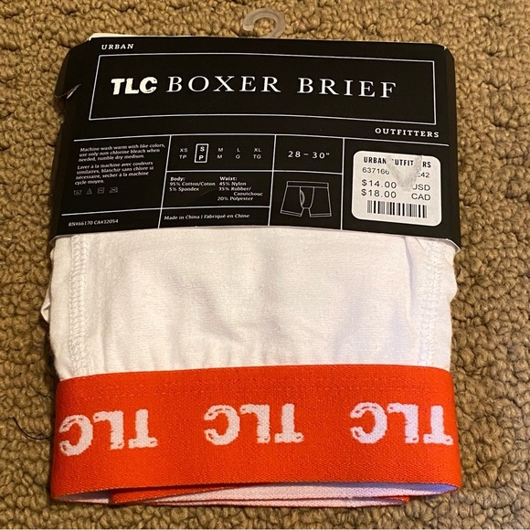 NWT~TLC Boxer Briefs with Red Waistband Size Small - Picture 1 of 4